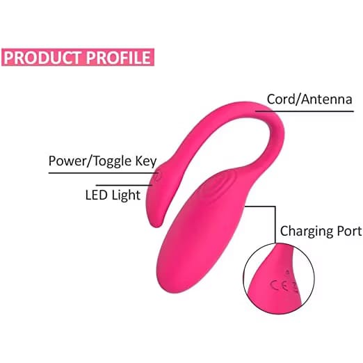 Flamingo Wireless Vibrator Sex Toys Female Remote Control Smart APP Clitoris G Spot Vaginal Massager at 50% off! ₹3499 only