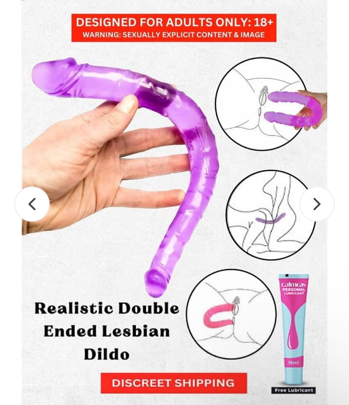 Double Dong Double Ended Dildo_Black_30 Cms