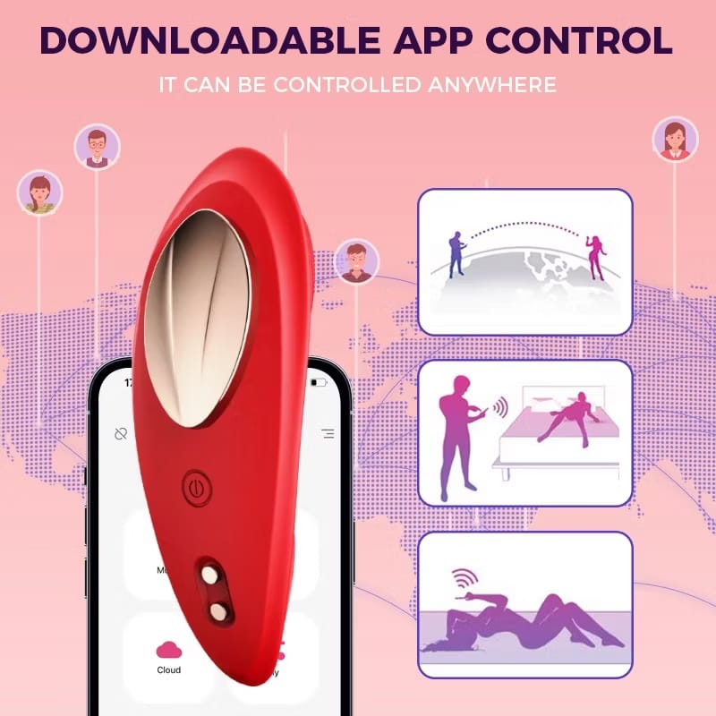 ORAN (App Control) G-Spot Magnetic Buckle Wearable Vibrator Women Adult Sex Toys X008 at 50% off! rupees ₹1,999 only