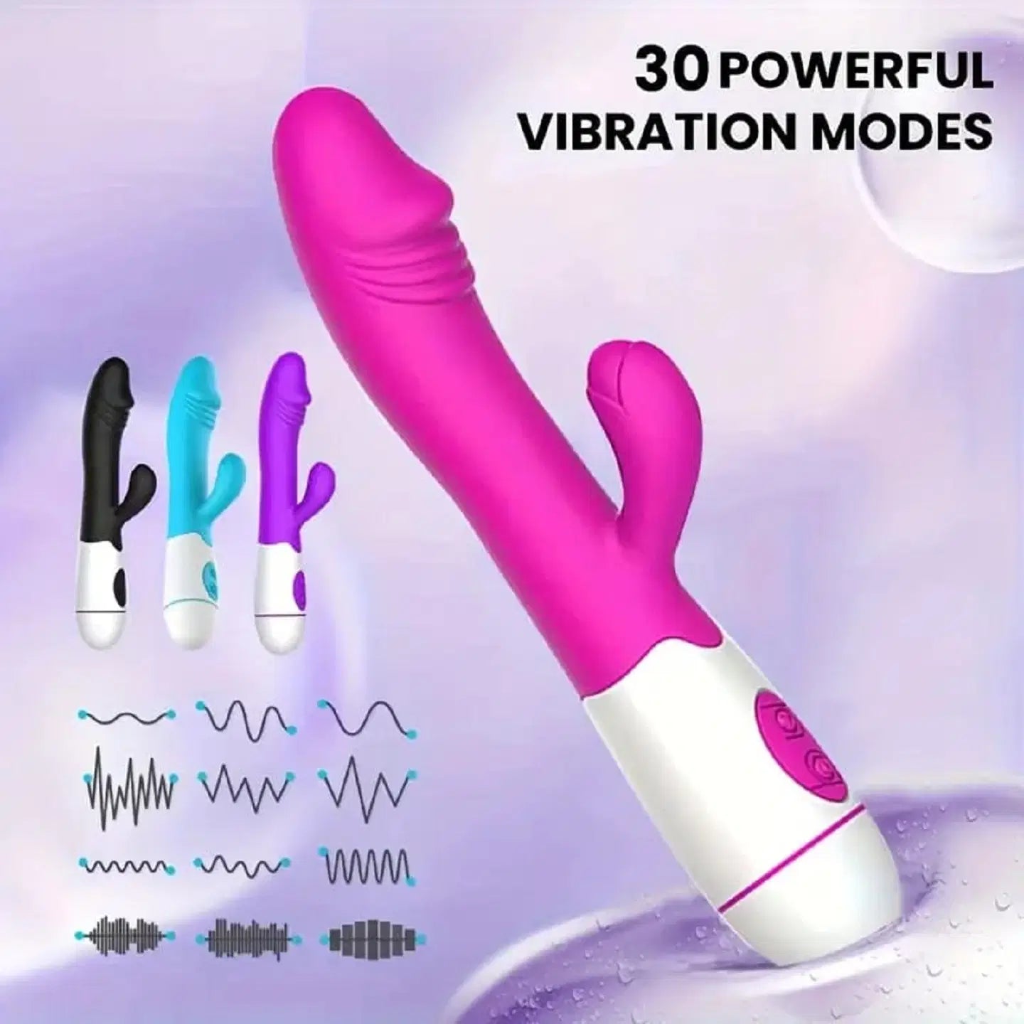 Vibrations Rabbit Style Portable Manual Massager