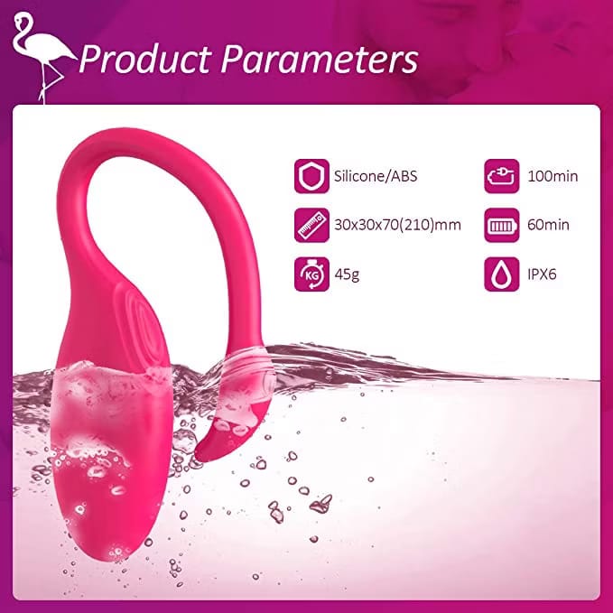 Flamingo Wireless Vibrator Sex Toys Female Remote Control Smart APP Clitoris G Spot Vaginal Massager at 50% off! ₹3499 only
