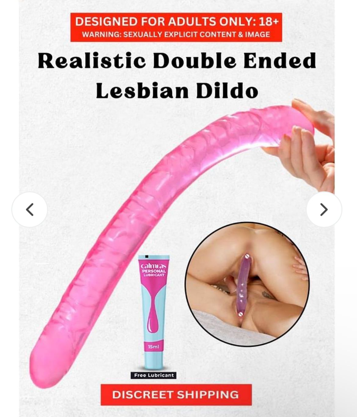 Double Dong Double Ended Dildo_Black_30 Cms