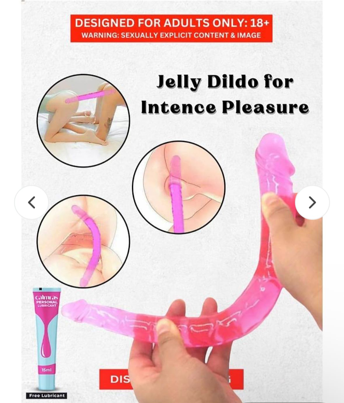 Double Dong Double Ended Dildo_Black_30 Cms