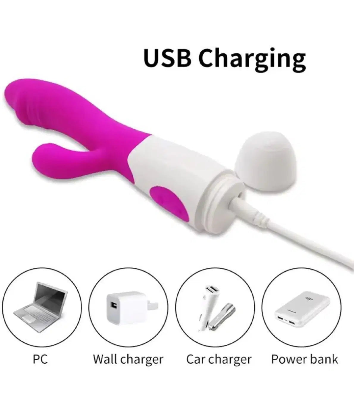 Vibrations Rabbit Style Portable Manual Massager
