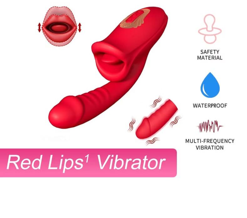 Tongue Shaped G-Spot Vibration Clit Tongue Licking Wireless Dildo Vibrator Adult Sex Toys for Women Orgasm