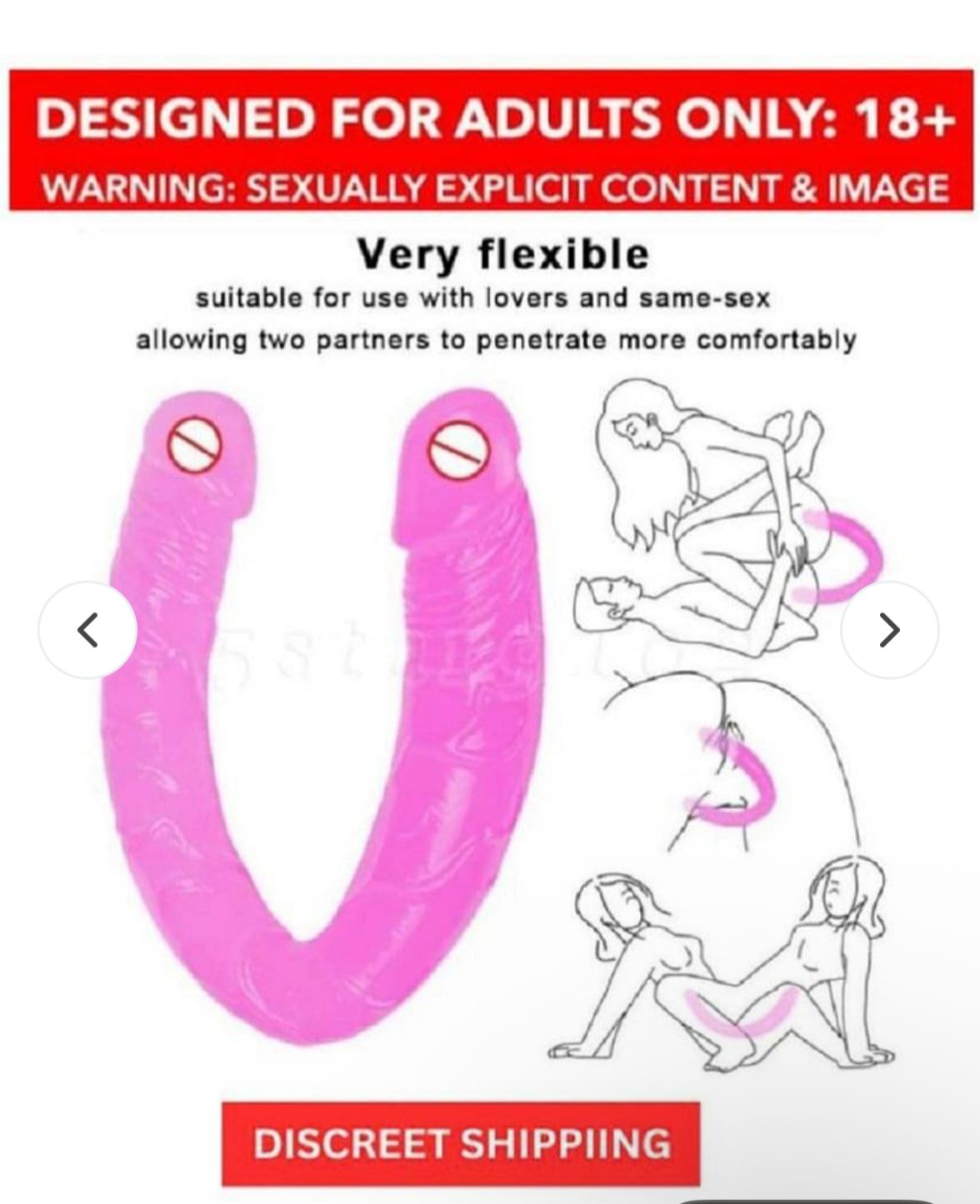 Double Dong Double Ended Dildo_Black_30 Cms