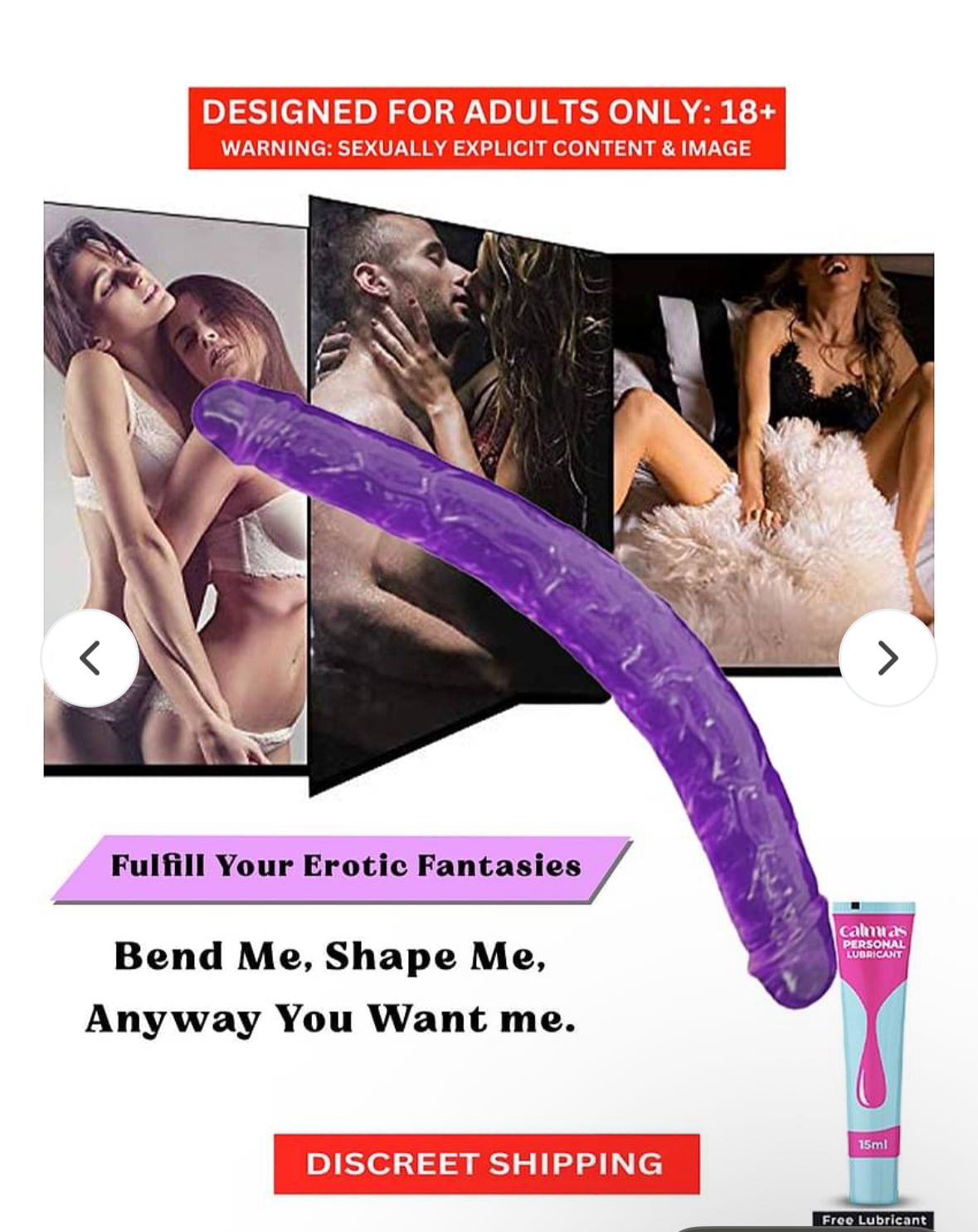 Double Dong Double Ended Dildo_Black_30 Cms