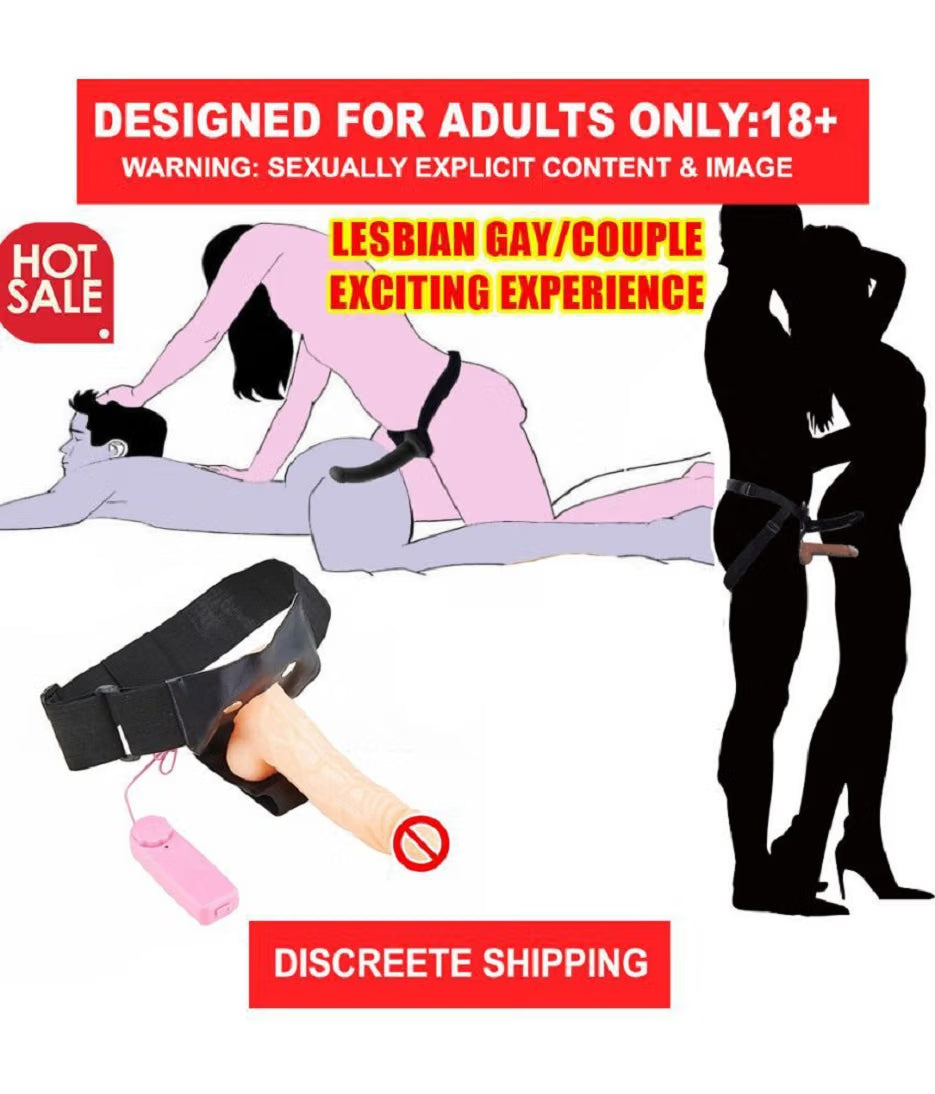 7 inch Big Hollow Strap On Dildo with Vibration and belt Female 7 inch Big Hollow Strap On Dildo with Vibration and belt Female Sex Toy